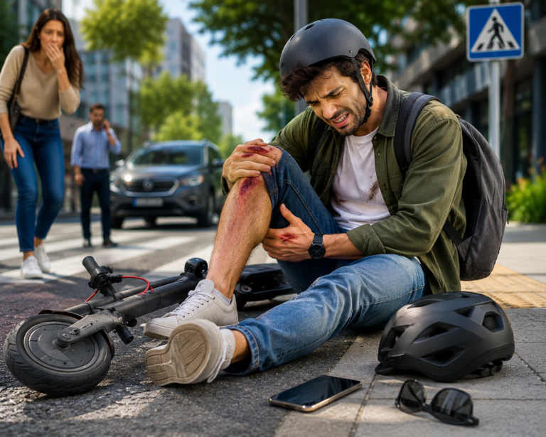 Accidentes de Scooter Eléctrico- Lesiones Comunes y Cómo Actuar